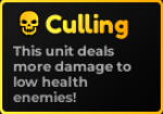 Culling trait in Anime Realms