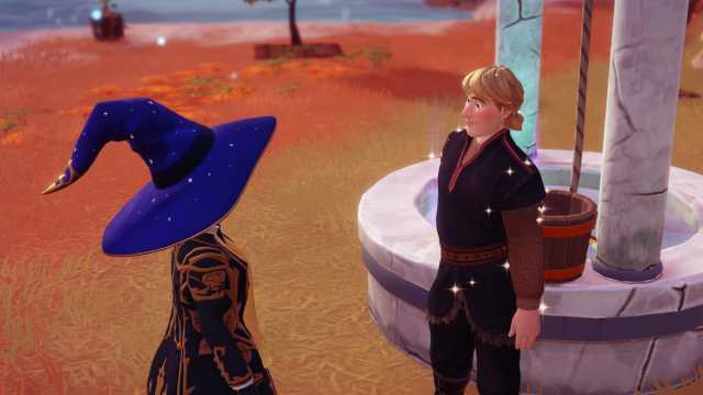 Disney Dreamlight Valley The Storybook Vale Kristoff helping Flynn