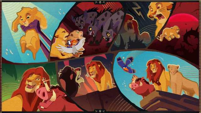 Disney Dreamlight Valley Storybook Vale Lion King puzzle picture