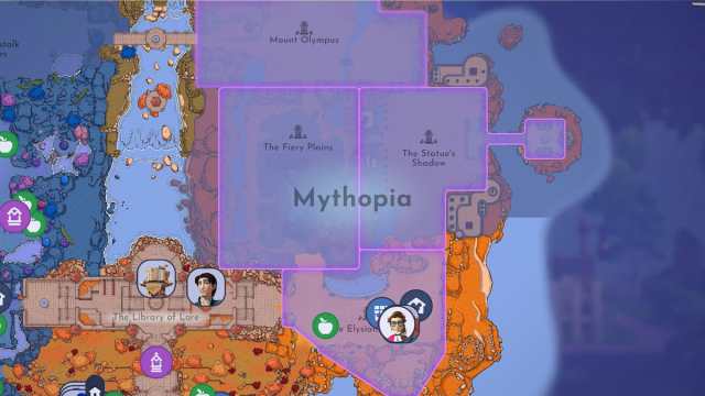 Disney Dreamlight Valley  Mythopia map