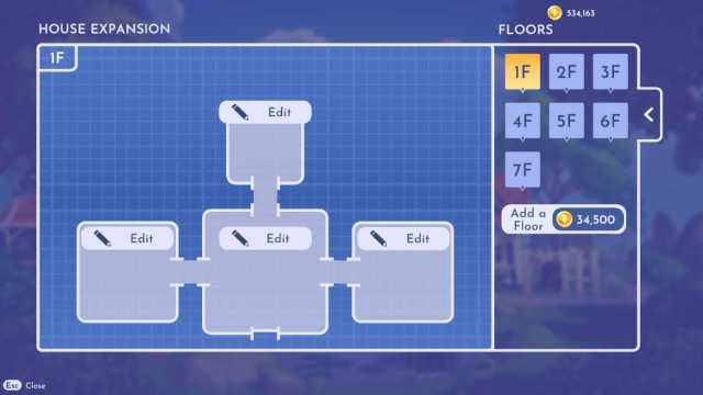 Editing the floors in Disney Dreamlight Valley