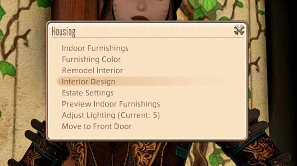 How to change interior design in FFXIV