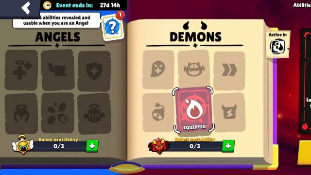 Angel and Demon abilities