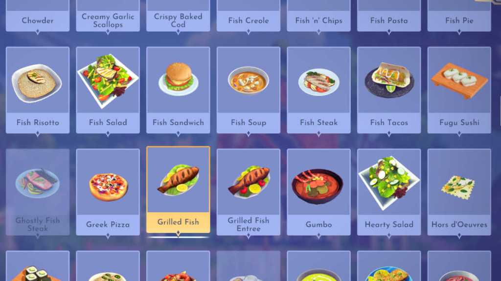 Lancetfish can be used in a lot of recipes in Disney Dreamlight Valley