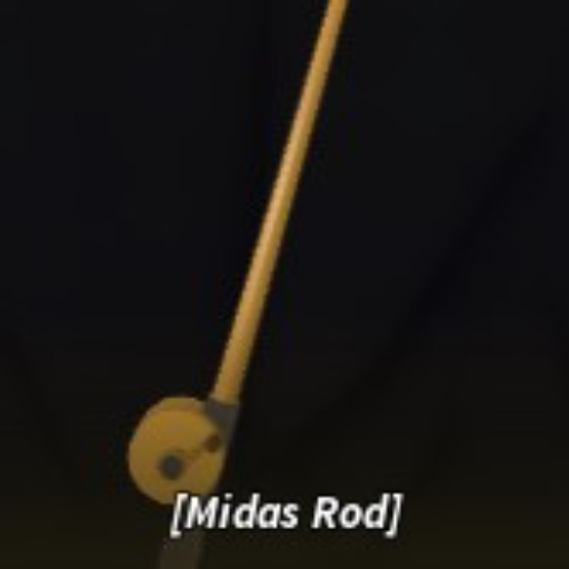 Midas rod in the Fisch Roblox experience