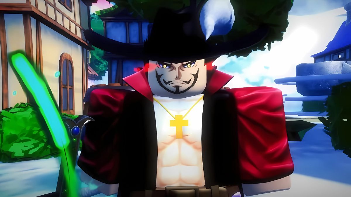 Mihawk in the Anime Reborn Roblox experience