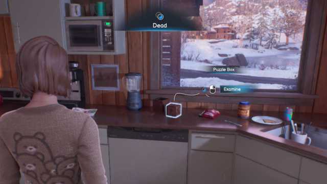 Abraxas Puzzle Box in Max's kitchen in Life is Strange: Double Exposure