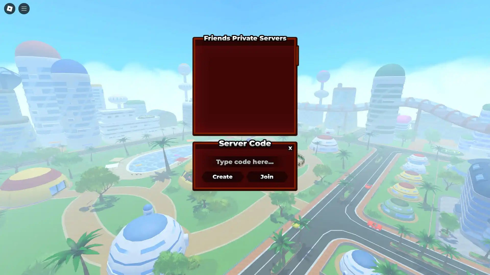 Shonen Unleashed private server menu