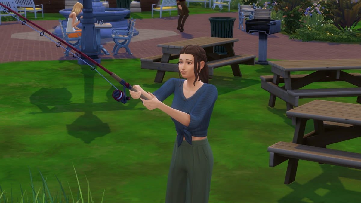 The Sims 4 how to fish with bait