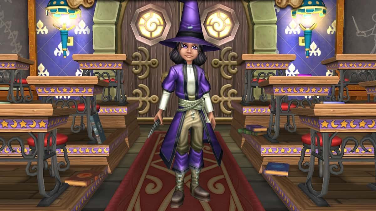 In-game screenshot of the Wizard101 game.