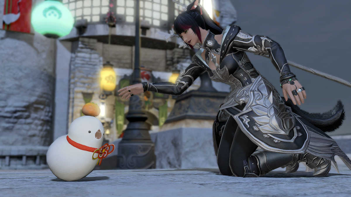 Great White Tsuchinoko minion in Final Fantasy XIV