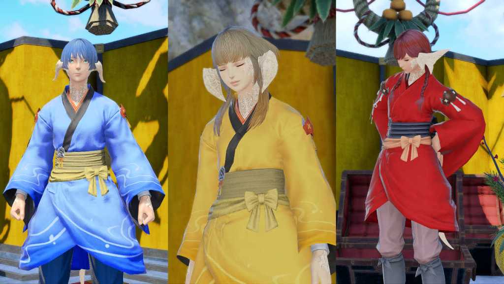 Three hebi sisters in FFXIV