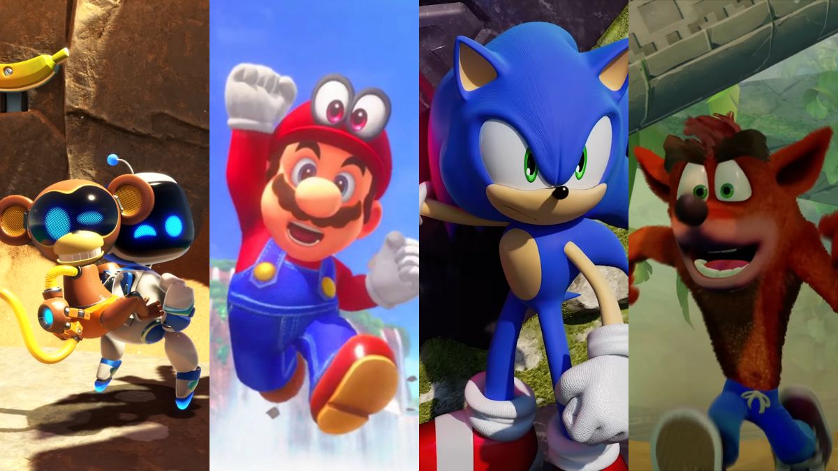 Astro Bot, Mario, Sonic and Crash.