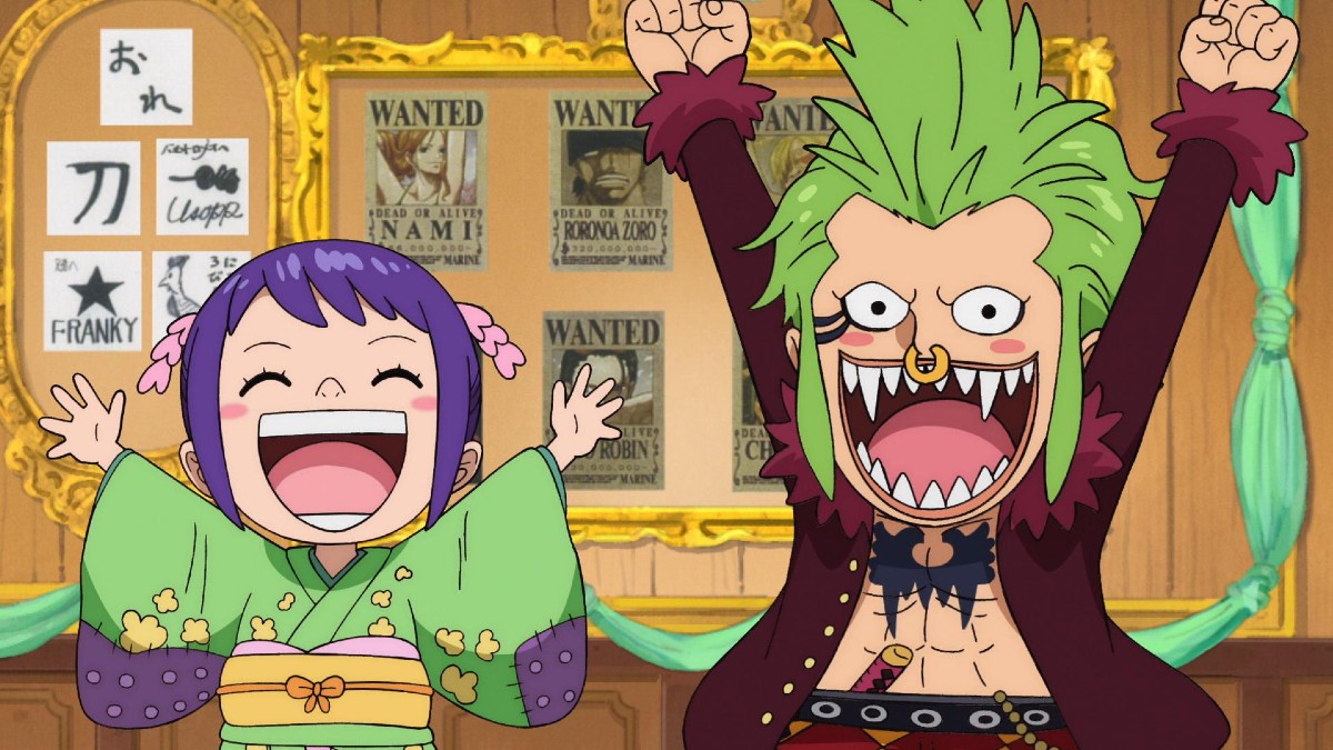 Bartolomeo and Otama in One Piece