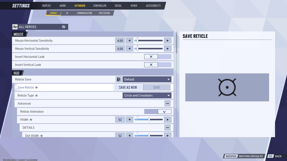 Marvel Rivals Hud Settings