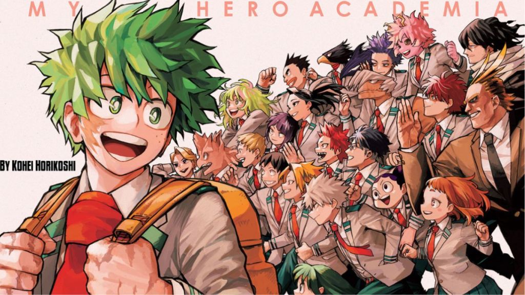 My Hero Academia chapter 430 double spread