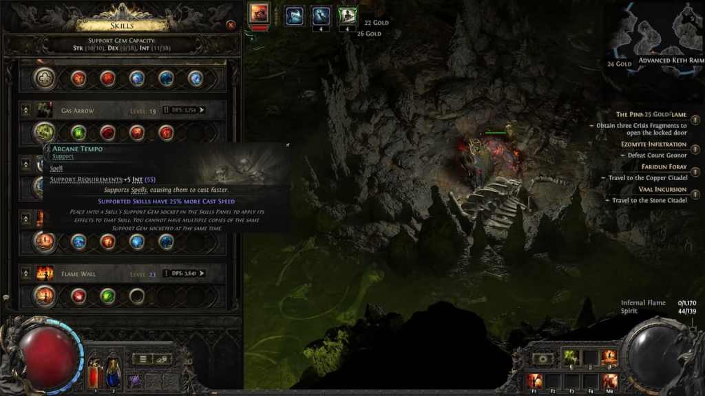 Arcane Tempo Support Gem in Path of Exile 2