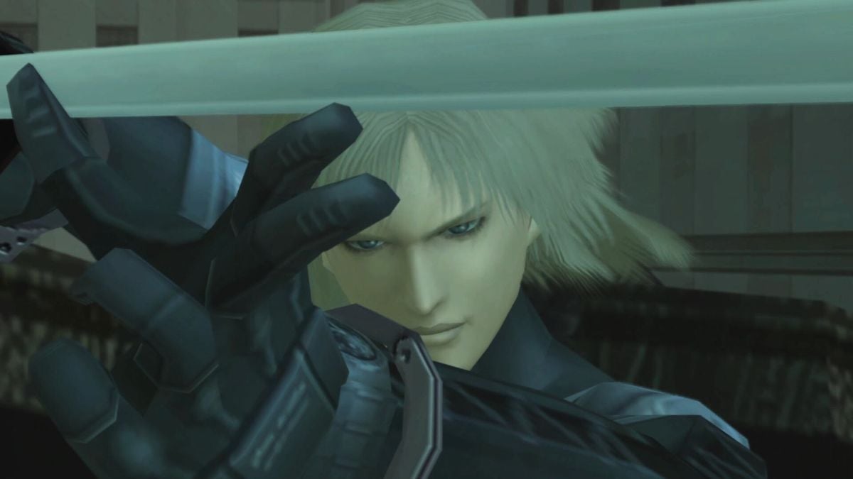 Raiden wielding a katana at the end of MGS2 (Directed by Hideo Kojima)