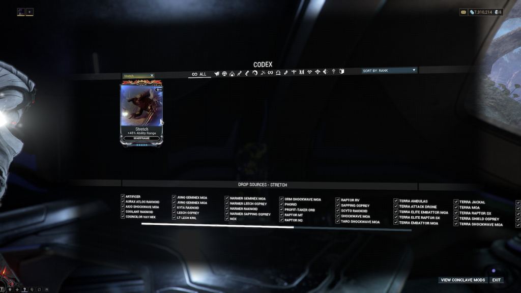 Stretch Mod in Warframe