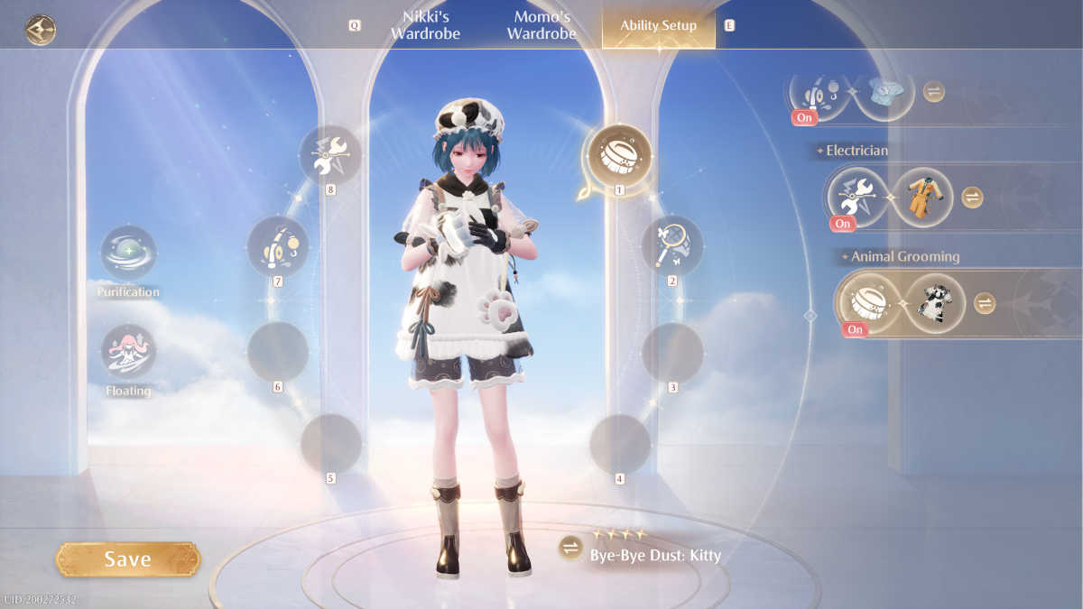 Ability Setup in Infinity Nikki