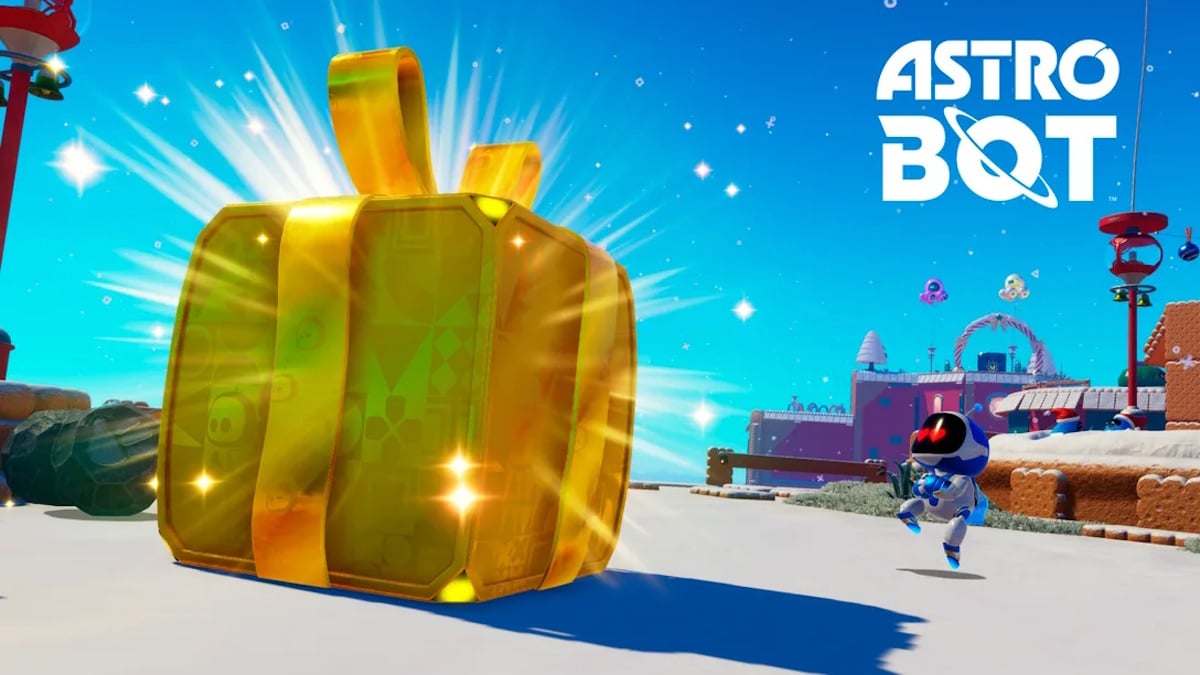 Astro Bot winter wonder update - big present