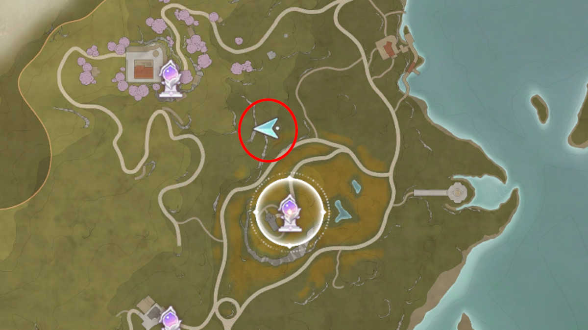 Location of the Bug Catcher Cabin Curio Domain in Infinity Nikki