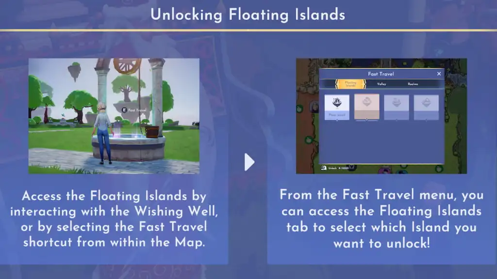 Disney Dreamlight Valley floating island tutorial