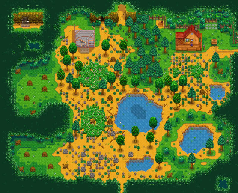 Forest Farm in Stardew Valley