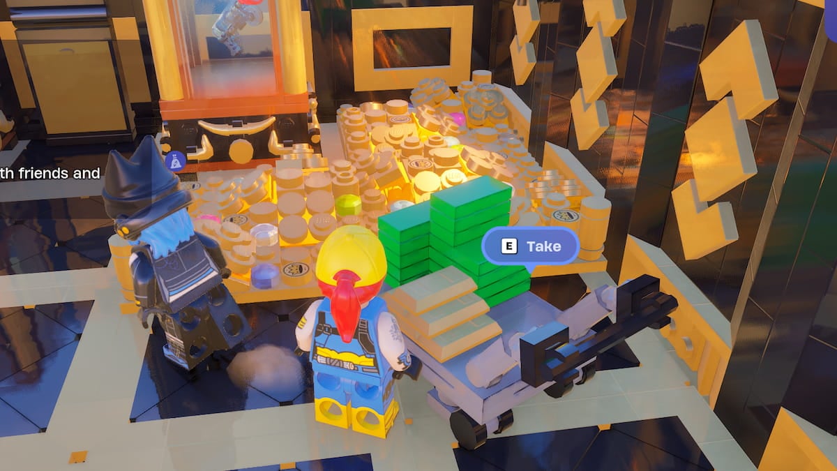 Fortnite Brick Life sack of cash from vault cart