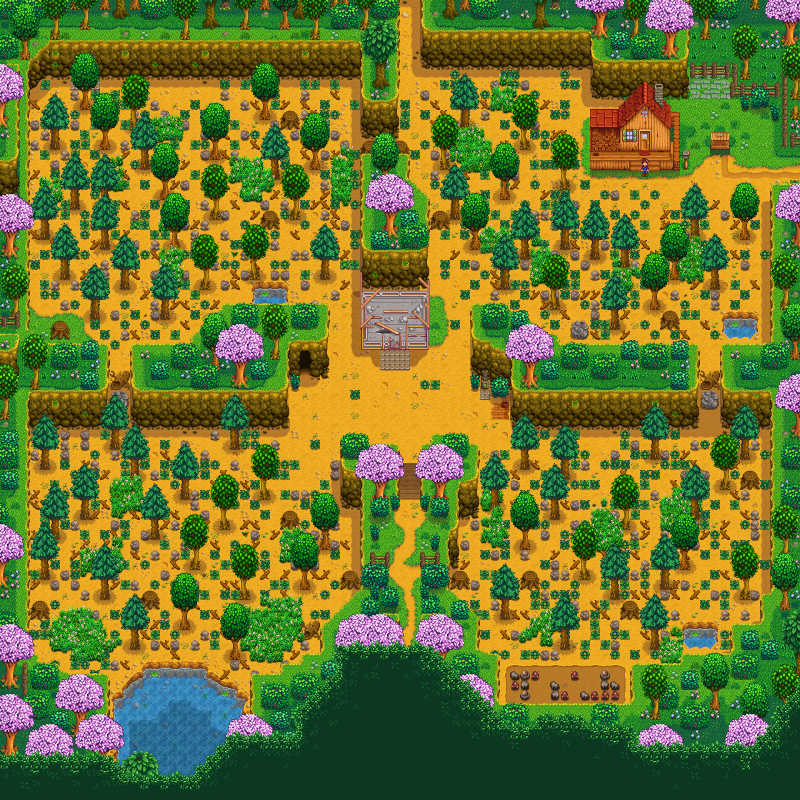 Four Corners Farm in Stardew Valley