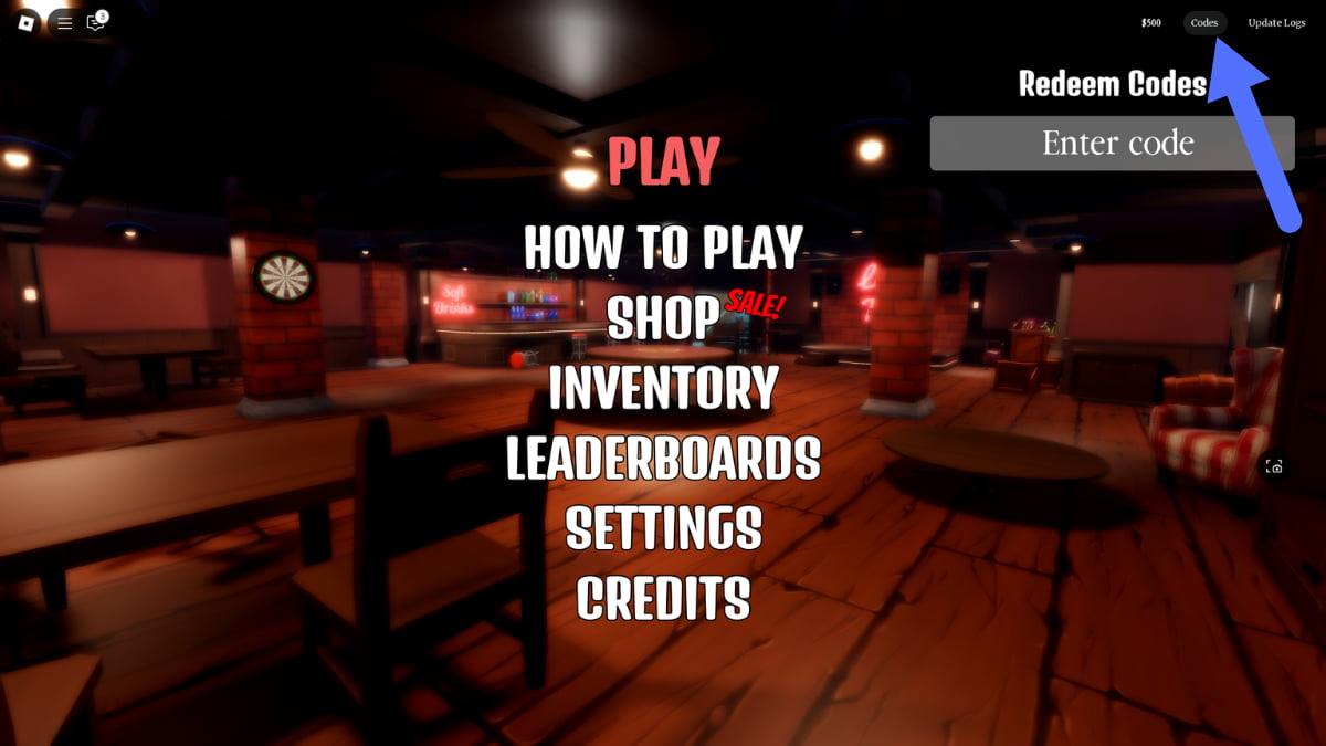 A step-by-step guide on how to redeem codes in Liar's Table Roblox experience