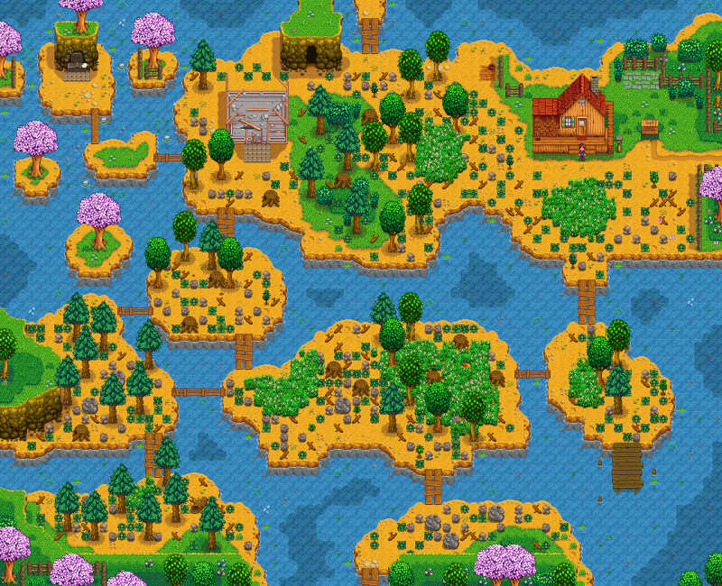 Riverland Farm in Stardew Valley