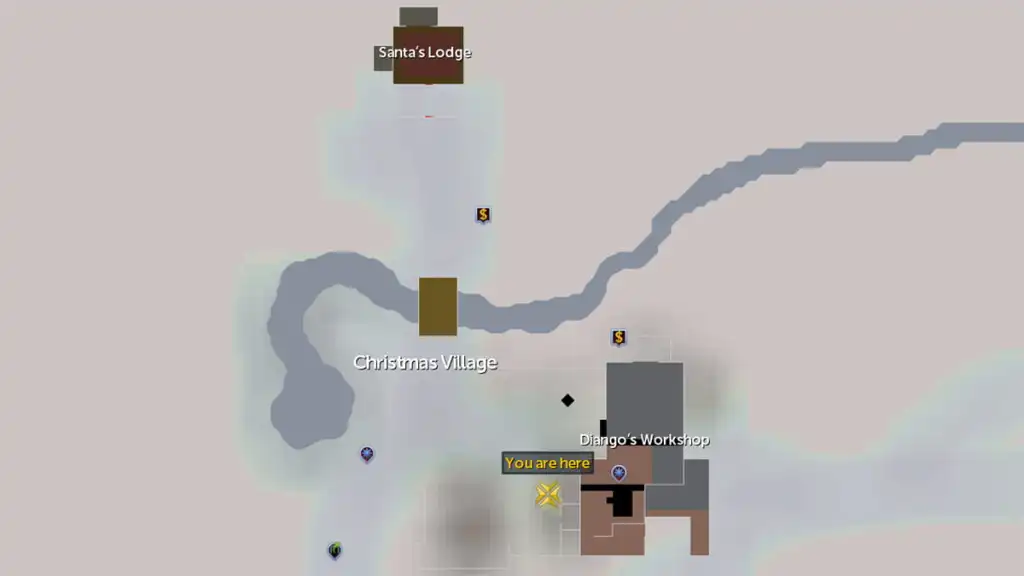 RuneScape Christmas Village map