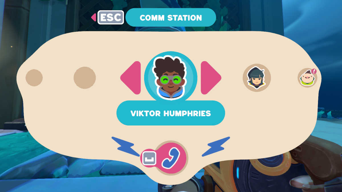 Viktor on the Comms Station in Slime Rancher 2