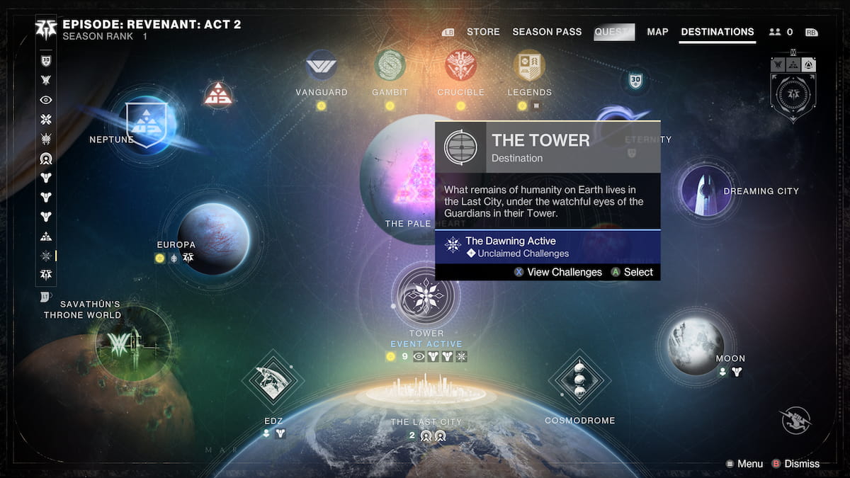 The Tower in Destiny 2