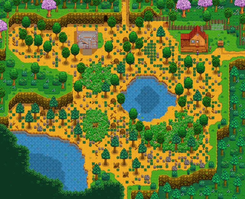 Wilderness Farm in Stardew Valley