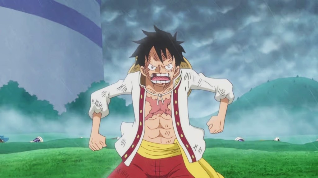 Battered Luffy in Whole Cake Island in One Piece