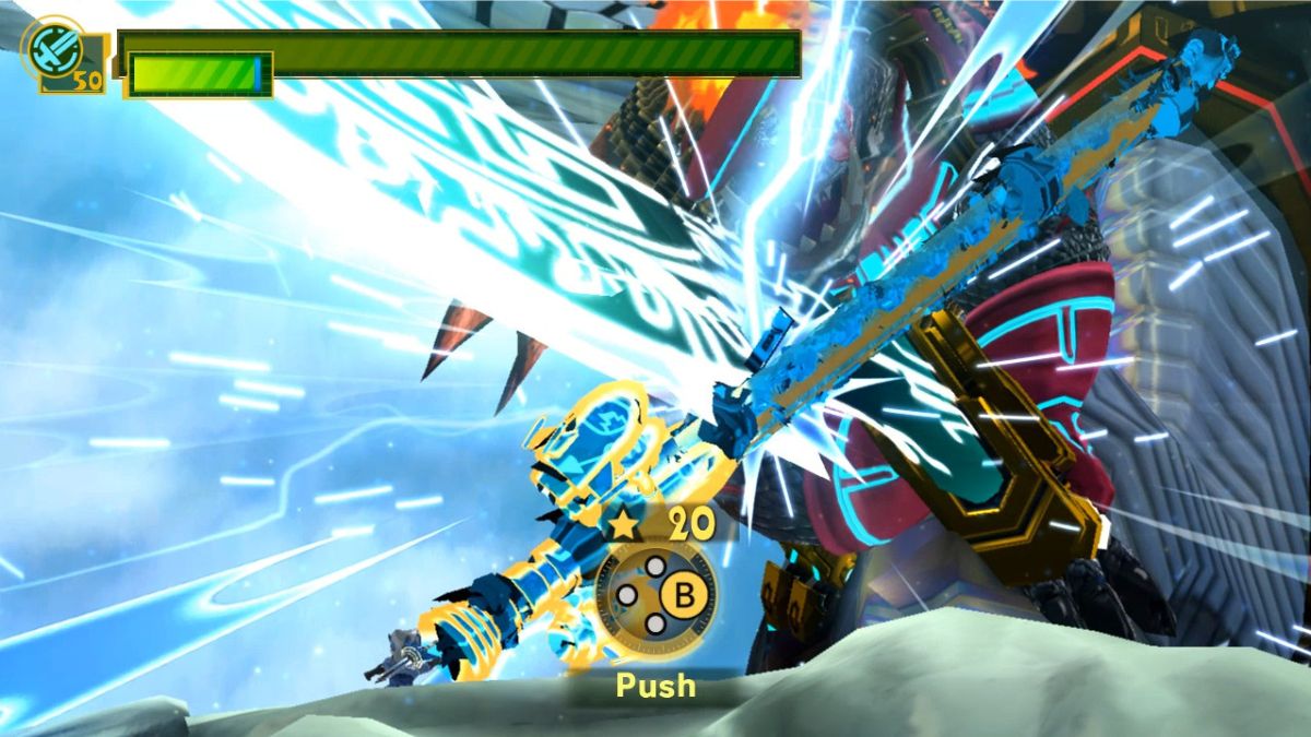 Clash against one of the first bosses of The Wonderful 101.