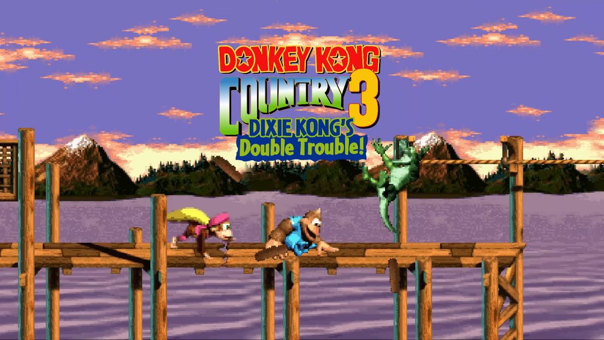 Dixie and Kiddy in a promotional video for the Donkey Kong Country series.