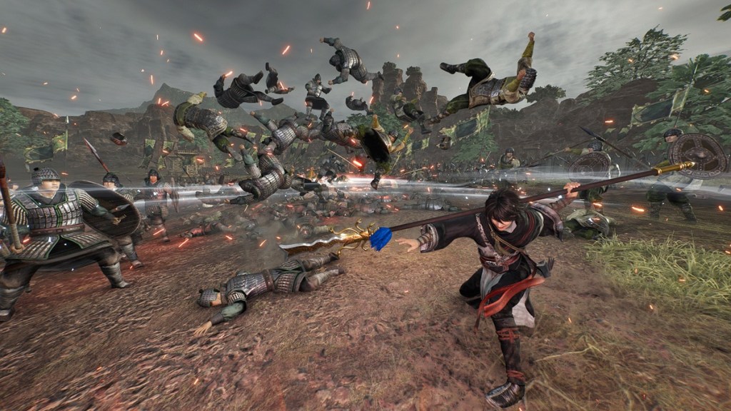 Dynasty Warriors: Origins has you taking on many enemies by yourself.