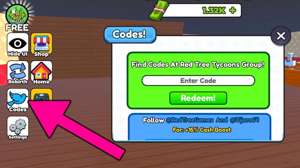 How to redeem Burgeria Tycoon codes.