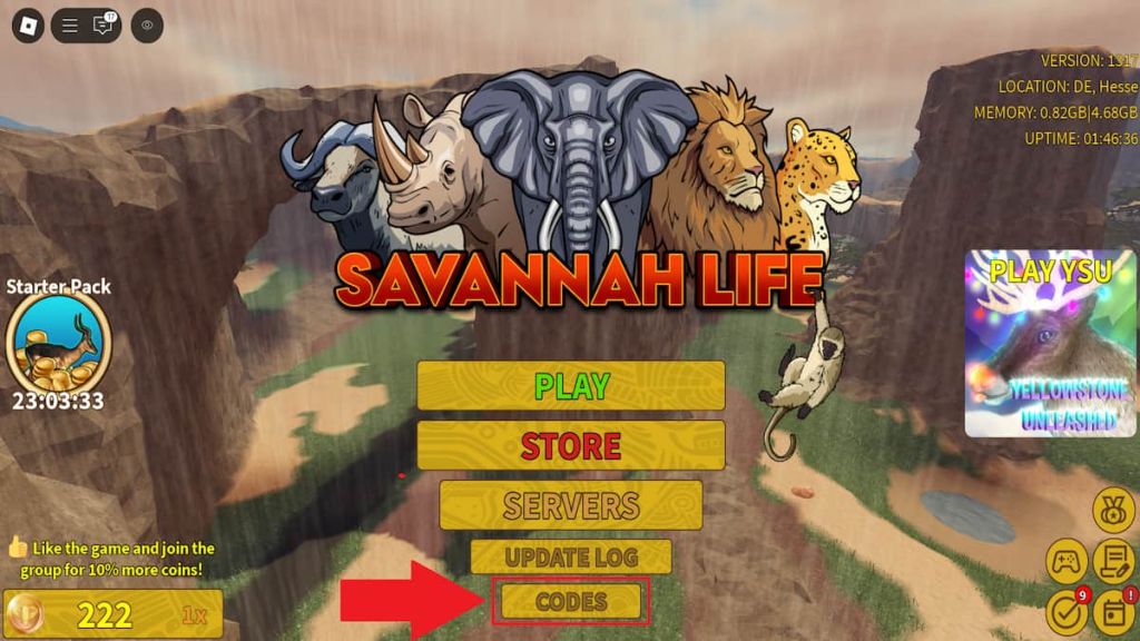 How to redeem Savannah Life codes