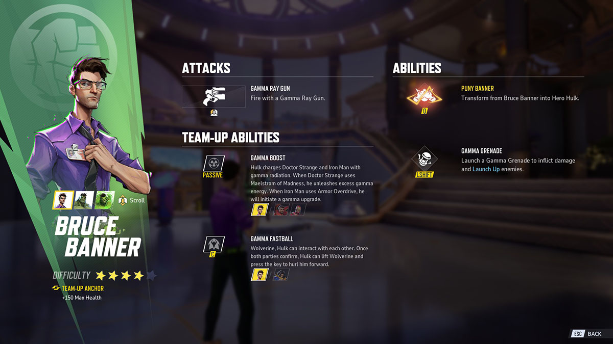 Bruce Banner's kit in Marvel Rivals.