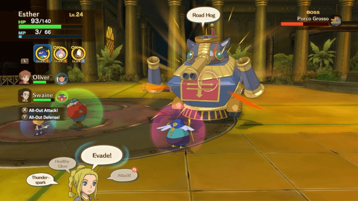 Ni no Kuni battle system is like Pokemon