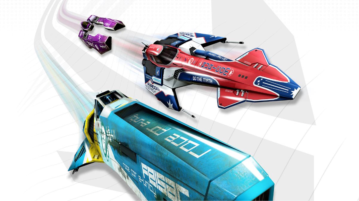 Official promotional art of WipEout Omega Collection on the PlayStation Store.