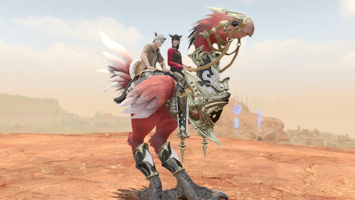 Amber Draught Chocobo mount in FFXIV