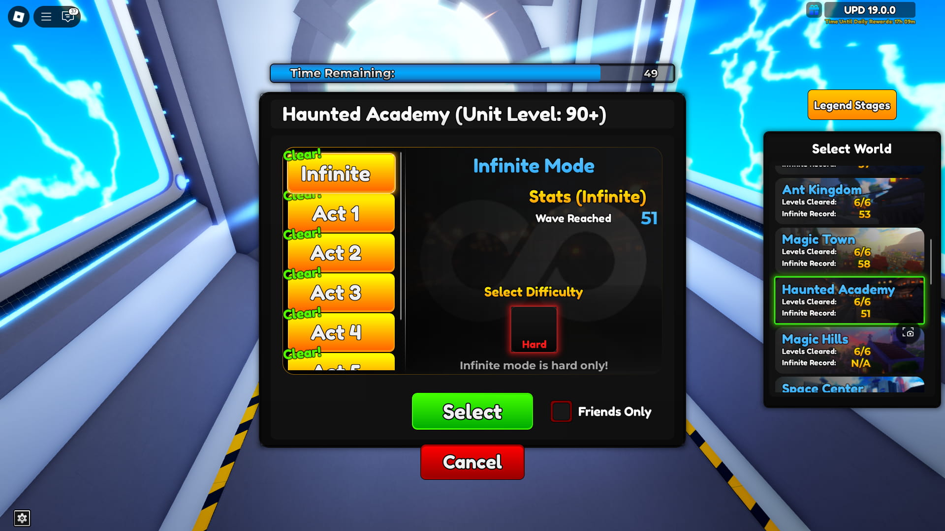 Anime Adventures Haunted Academy infinite mode