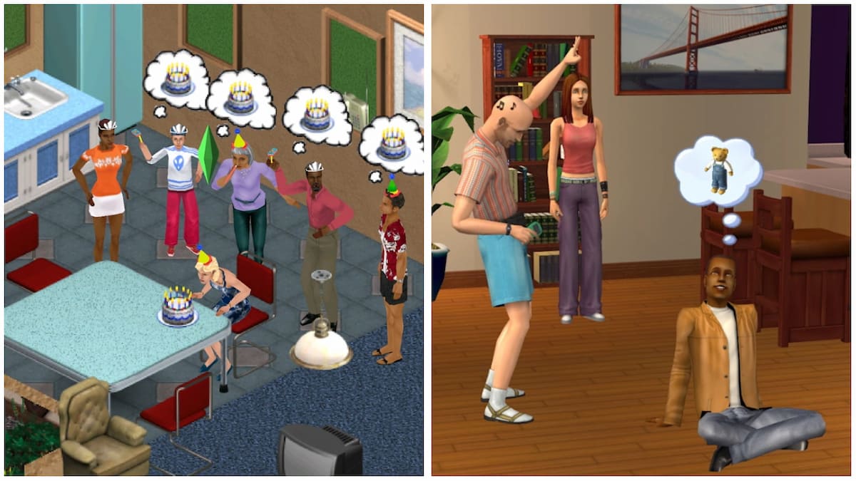 The Sims and Sims 2 gameplay