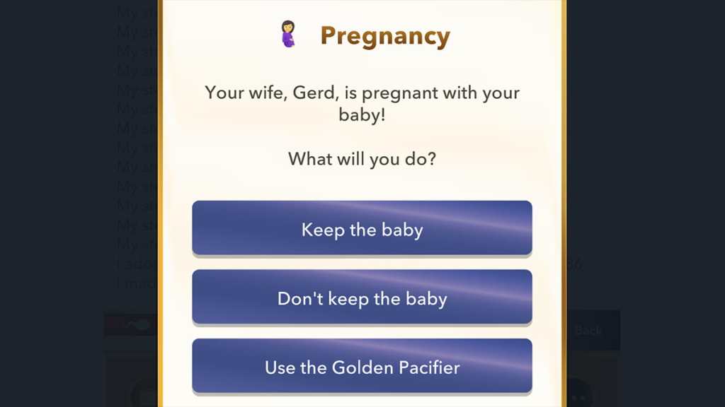 BitLife pregnancy for the Lunar New Year scavenger hunt