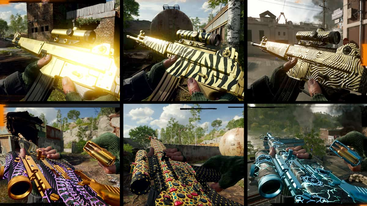 Various camos in BO6